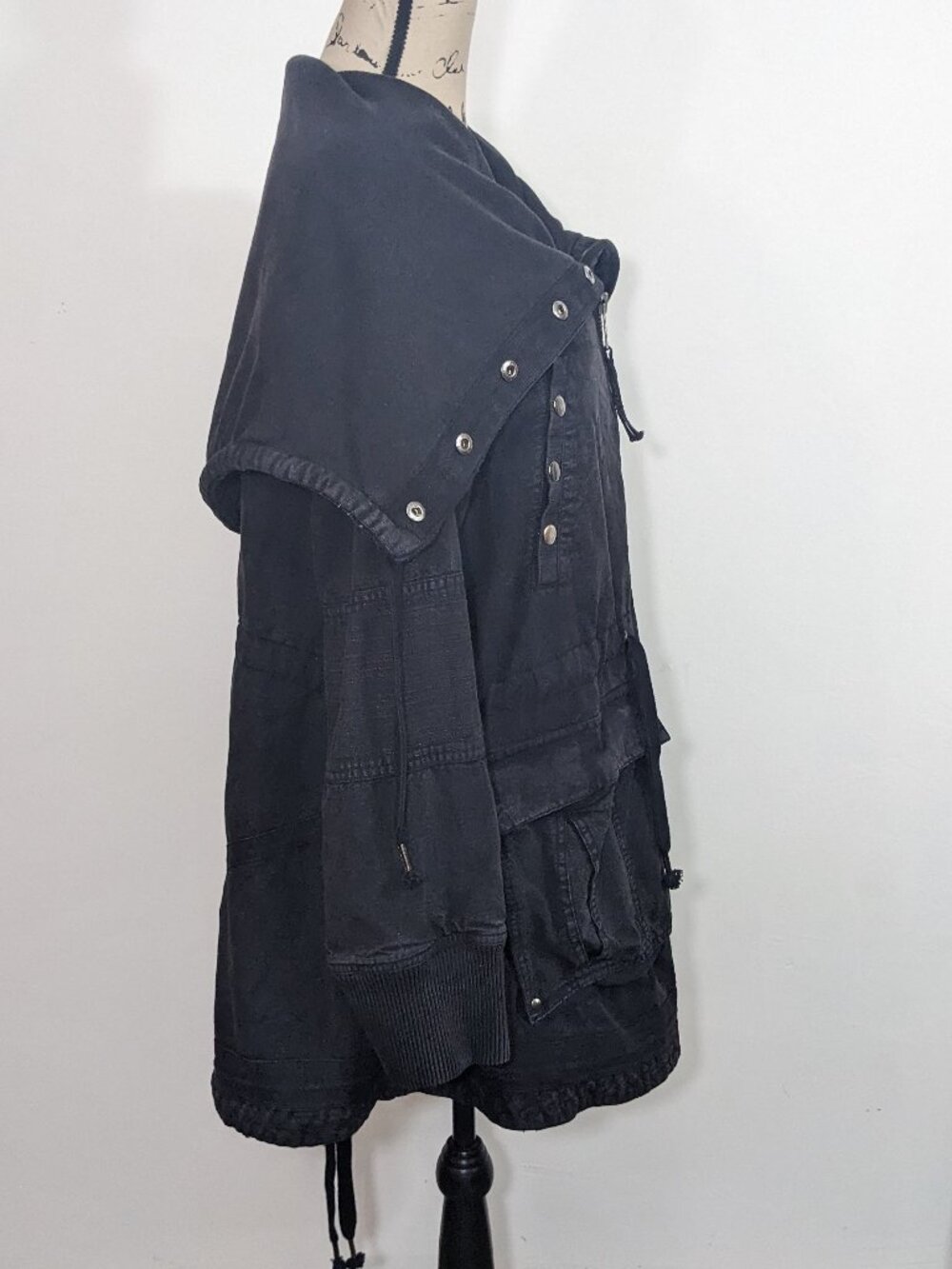 Free People We The Free Surplus Future Parka Jacket Black Size XL - Picture 11 of 16